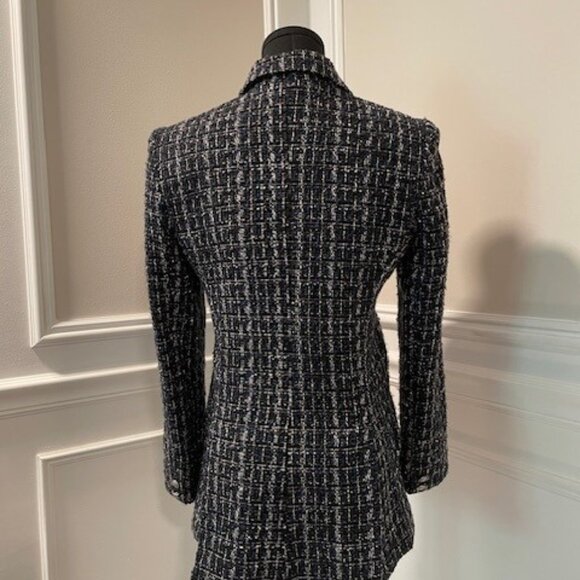 L'Agence Chamberlain Blazer Navy Tweed Size 2 Like New. - Picture 4 of 7
